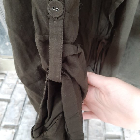 Olive Open Sheer Jacket - Picture 4 of 4